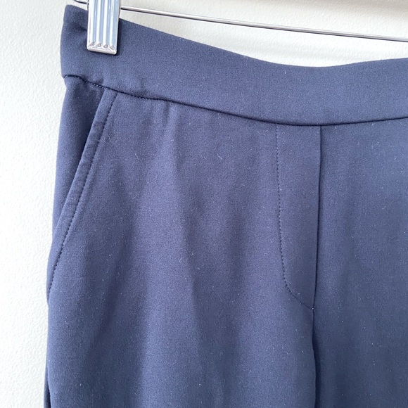 SophieGrace “The Helen Pant” Navy Blue Straight Leg Mid Rise Pull On Trouser - Picture 3 of 6